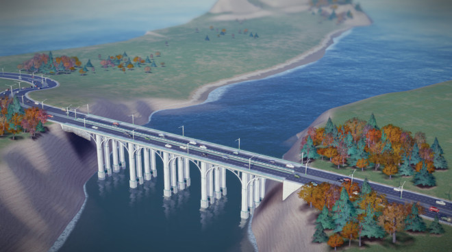 Four Lane Bridge Simcity 2013