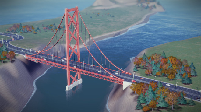 Simcity Six Lane Golden Gate Bridge