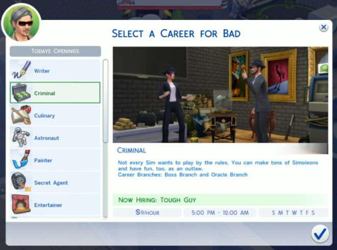 sims 4 careers