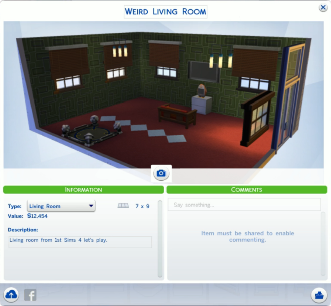 The Sims 4 Weird Living Room