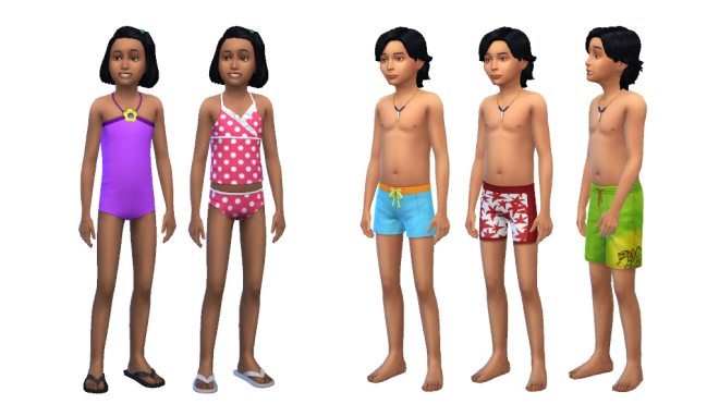 Sims 4 Child Swimwear