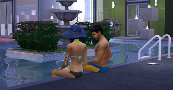 Sims 4 Poolside