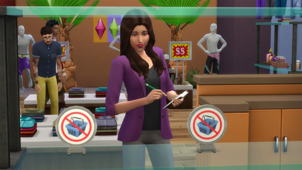 the sims 4 get to work retail