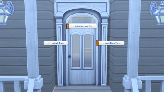 Sims 4 Lock Door