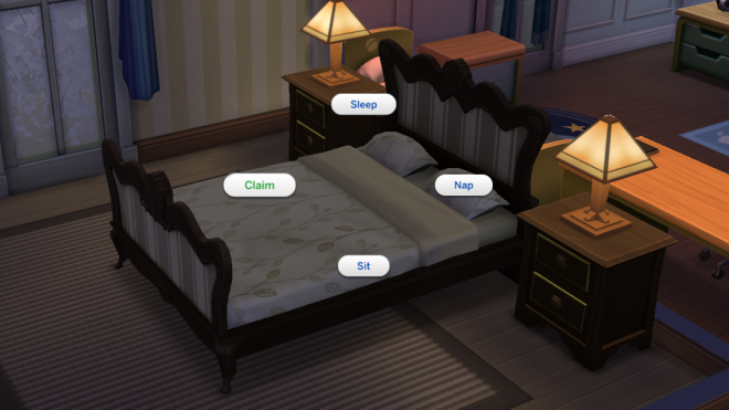 Sims 4 Claim Bed