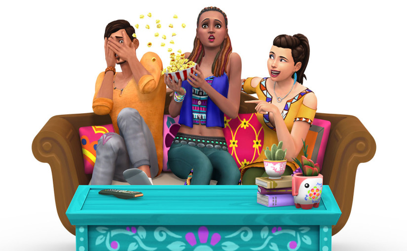 Watch Movies and Chill in The Sims 4 Movie Hangout Stuff