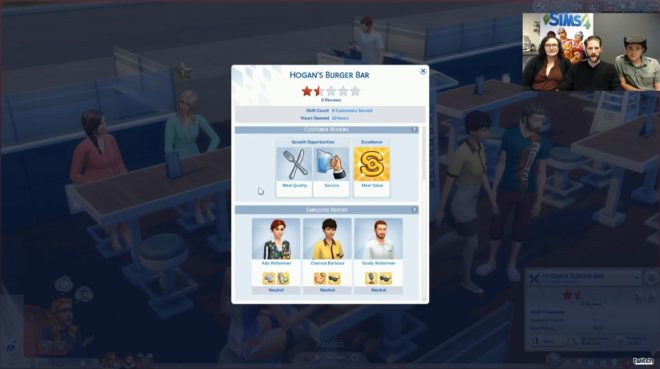 Restaurant Stats Sims 4