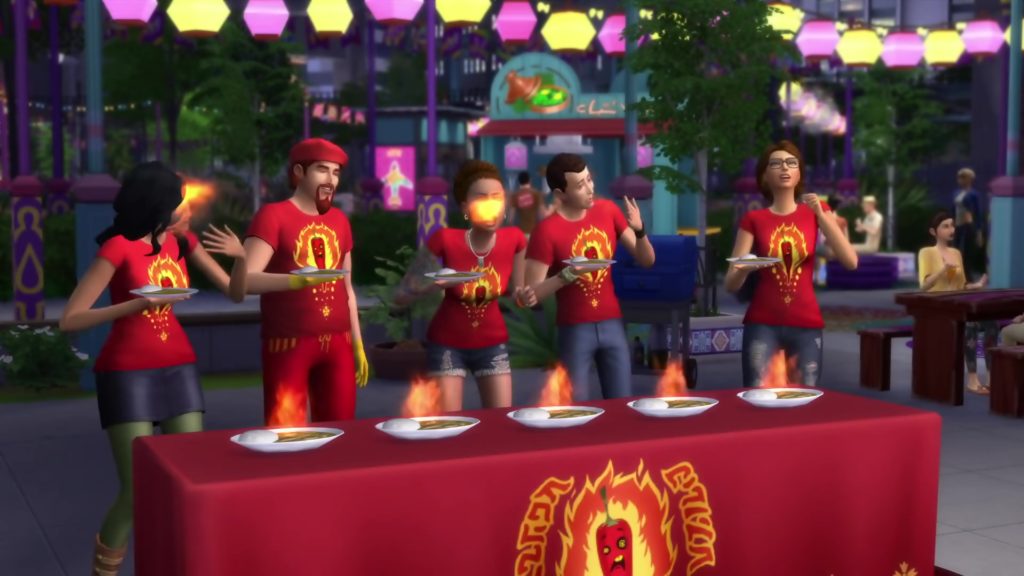Pepper Eating Contest Sims 4