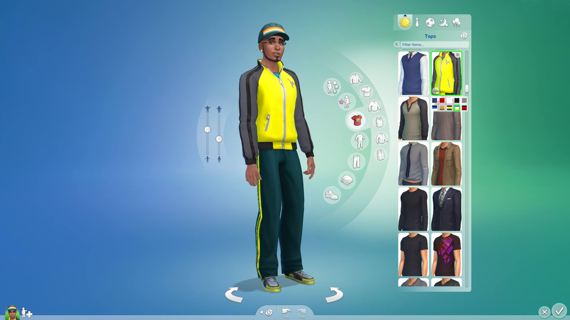 Sims 4 Create A Sim: Male Clothing Options Preview