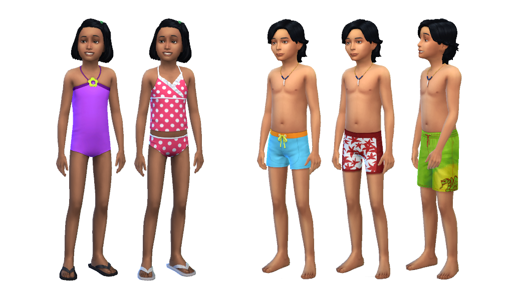 Sims 4 Child Swimwear