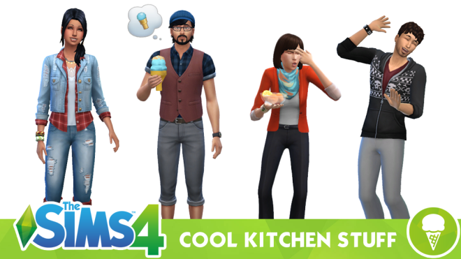 The Sims 4 Cool Kitchen Stuff – Clothing and Hairstyles – simcitizens